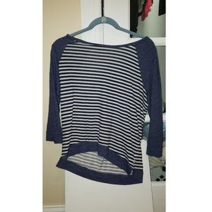 Half sleeve striped t shirt